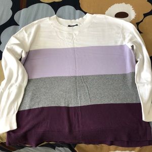 Lands End Colorblock Sweater 18